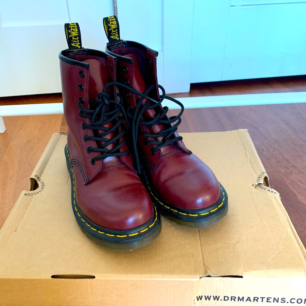 Doc martens 1460 smooth in cherry red
